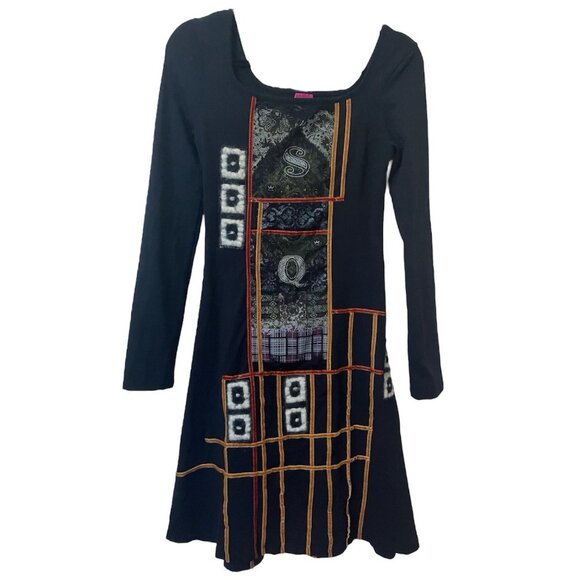 Save the Queen Dresses & Skirts - Save the Queen Dress Womens S Black Patchwork Velvet Whimsigoth Punk Rock